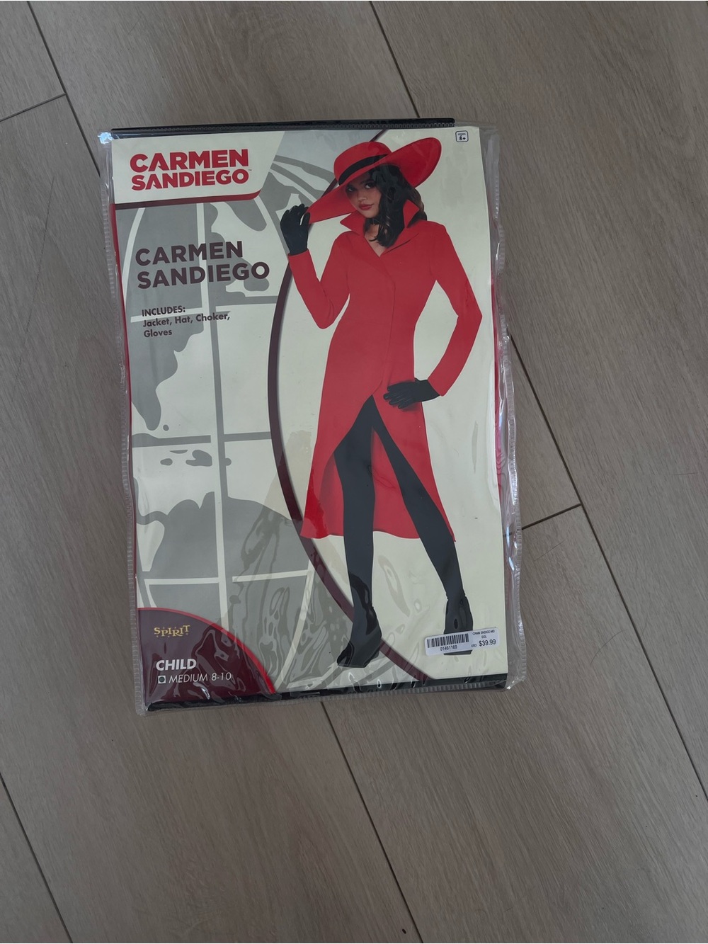 Kids Red Costume - Carmen Sandiego